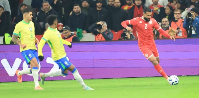 من مواجهة المنتخب التونسي والمنتخب البرازيلي