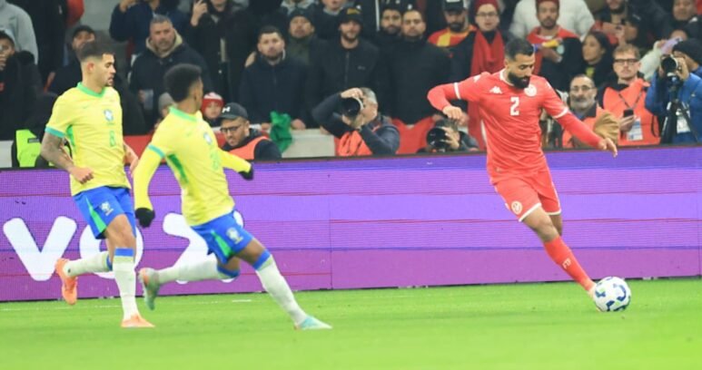 من مواجهة المنتخب التونسي والمنتخب البرازيلي
